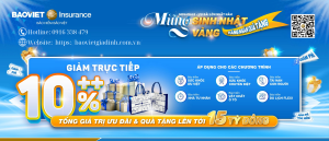 Bảo Hiểm Bảo Việt - Giảm 10% các chương trình bảo hiểm sức khỏe, tài sản, du lịch