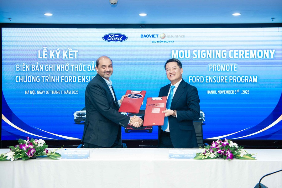 Bảo hiểm Bảo Việt và Ford Việt Nam ký kết Biên bản ghi nhớ thúc đẩy chương trình Ford Ensure